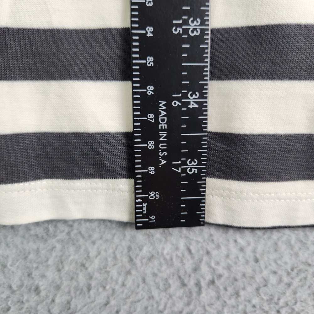 Old Navy Tank Dress Womens Large Black White Striped Stretch Sleeveless Crewneck - Picture 7 of 9